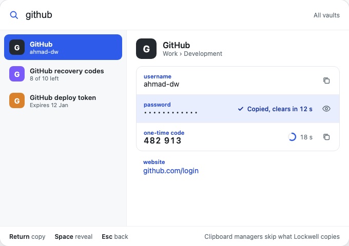 A hotkey, a search, a copy